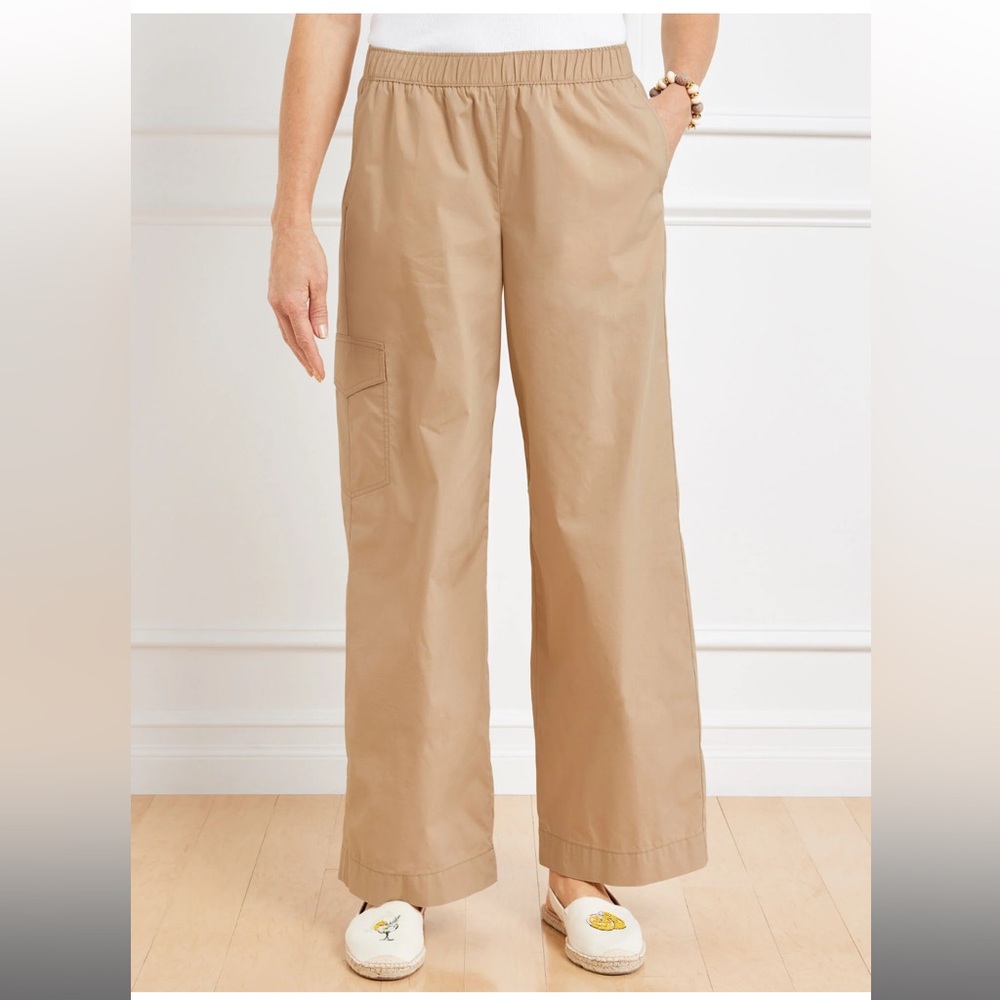 🌙 B95 - Talbots WIDE LEG CARGO POPLIN PANTS
